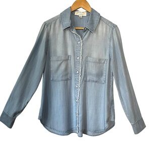 Anthropologie Cloth & Stone Tencel button front shirt M